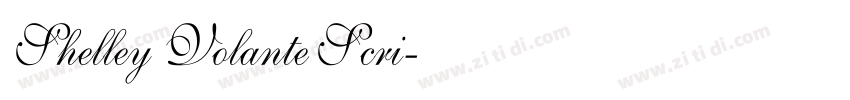 Shelley Volante Scri字体转换